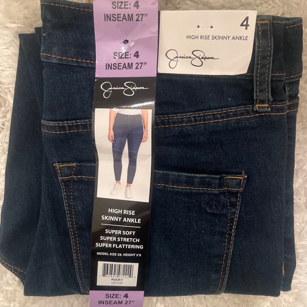 Jessica Simpson Womens Skinny High-Rise Jeans, Size 4